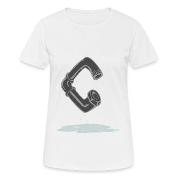 Tube C - T-shirt respirant Femme - blanc - Devant - AI Model Female 172 dark (172cm)