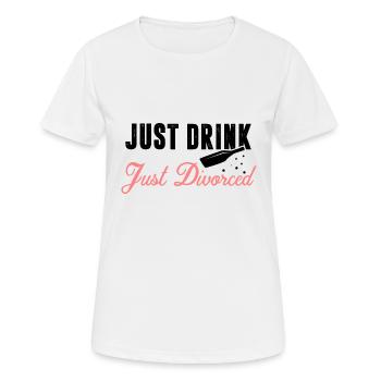 Divorcés Divorce - T-shirt respirant Femme - blanc - Devant - AI Model Female 172 dark (172cm)
