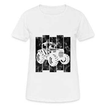 Bauer Retro Traktor Trecker Traktoren Bauernhof - Women's Breathable T-Shirt - white - Front - AI Model Female 172 dark (172cm)