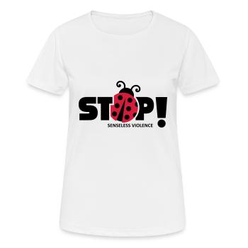 Stop senseless violence. Senseless violence, - Women's Breathable T-Shirt - white - Front - AI Model Female 172 dark (172cm)