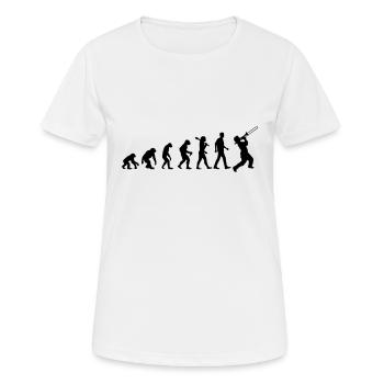 Jazz Evolution - Frauen T-Shirt atmungsaktiv - Weiß - Vorne - AI Model Female 172 dark (172cm)