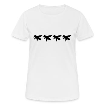 Honigbienen - Frauen T-Shirt atmungsaktiv - Weiß - Vorne - AI Model Female 172 dark (172cm)