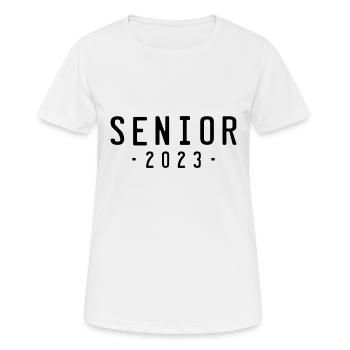 Senior 2023 Klasse von 2023 - Frauen T-Shirt atmungsaktiv - Weiß - Vorne - AI Model Female 172 dark (172cm)