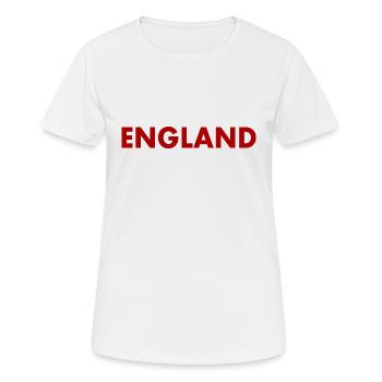 angleterre - T-shirt respirant Femme - blanc - Devant - AI Model Female 172 dark (172cm)