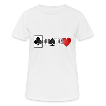 Ass aus Klee, das sticht - Frauen T-Shirt atmungsaktiv - Weiß - Vorne - AI Model Female 172 dark (172cm)