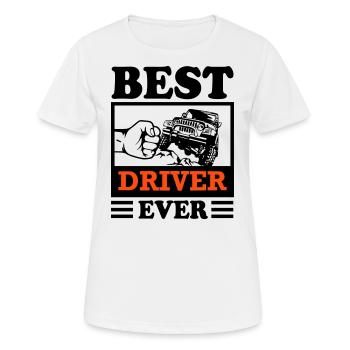 Jeep Fahrer Offroad Range Rover Geländewagen - Frauen T-Shirt atmungsaktiv - Weiß - Vorne - AI Model Female 172 dark (172cm)