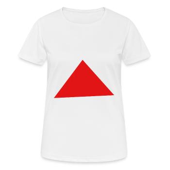 Rotes Quadrat | für Herren, Damen und Kinder - Frauen T-Shirt atmungsaktiv - Weiß - Vorne - AI Model Female 172 dark (172cm)