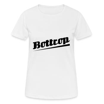 Bottrop - Textdesign mit Stadtnamen - Frauen T-Shirt atmungsaktiv - Weiß - Vorne - AI Model Female 172 dark (172cm)