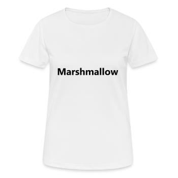 marshmallow - Women's Breathable T-Shirt - white - Front - AI Model Female 172 dark (172cm)