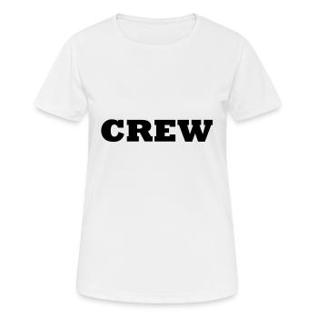 Crew - T-shirt respirant Femme - blanc - Devant - AI Model Female 172 dark (172cm)