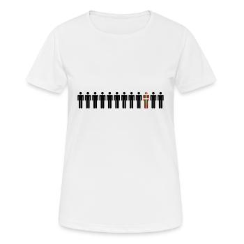 Just Basque 2 - T-shirt respirant Femme - blanc - Devant - AI Model Female 172 dark (172cm)