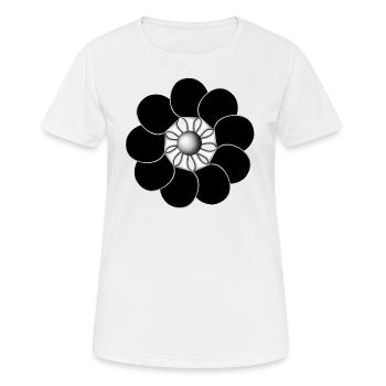 Raquette de ping-pong - T-shirt respirant Femme - blanc - Devant - AI Model Female 172 dark (172cm)