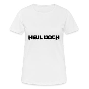 Frecher Spruch: Heul doch - Frauen T-Shirt atmungsaktiv - Weiß - Vorne - AI Model Female 172 dark (172cm)