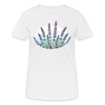 Lavender Lavender Stalks Lavender Field - Women's Breathable T-Shirt - white - Front - AI Model Female 172 dark (172cm)