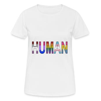 HUMANE - Women's Breathable T-Shirt - white - Front - AI Model Female 172 dark (172cm)