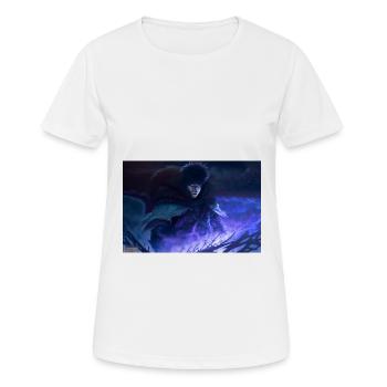 Wilder Krieger im Dunkeln - Frauen T-Shirt atmungsaktiv - Weiß - Vorne - AI Model Female 172 dark (172cm)