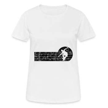 Skateboarder Skateboard Skater Skate Skateing DNA - Women's Breathable T-Shirt - white - Front - AI Model Female 172 dark (172cm)