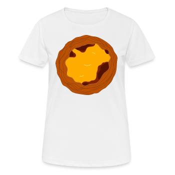 Portugiesische Eierkuchen - Frauen T-Shirt atmungsaktiv - Weiß - Vorne - AI Model Female 172 dark (172cm)