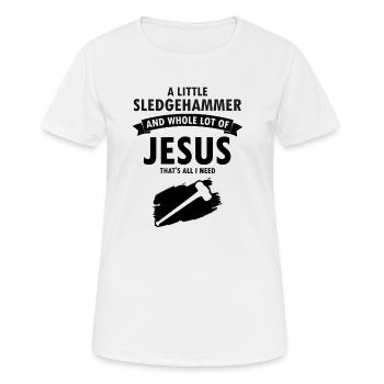 House demolition and house renovation - Women's Breathable T-Shirt - white - Front - AI Model Female 172 dark (172cm)