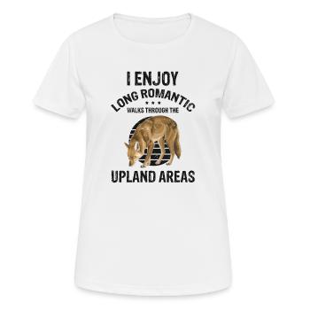 Conception de coyote pour les réacteurs de coyote - T-shirt respirant Femme - blanc - Devant - AI Model Female 172 dark (172cm)