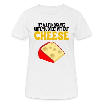 Design de charcuterie pour les fromagers - T-shirt respirant Femme - blanc - Devant - AI Model Female 172 dark (172cm)