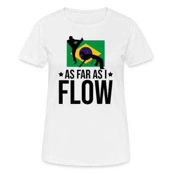 Danse brésilienne pour le kickboxing - T-shirt respirant Femme - blanc - Devant - AI Model Female 172 dark (172cm)
