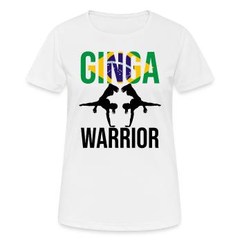 Capoeira pour arts martiaux mixtes et kickboxing - T-shirt respirant Femme - blanc - Devant - AI Model Female 172 dark (172cm)