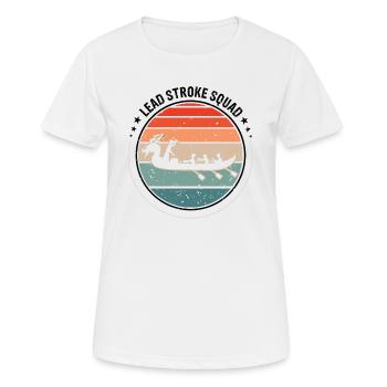 Drachenboot Trainer und Drachenboot - Frauen T-Shirt atmungsaktiv - Weiß - Vorne - AI Model Female 172 dark (172cm)