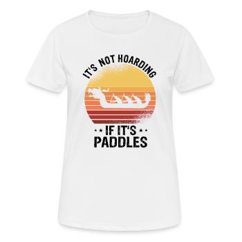 Drachenboot und Drachenboot Crew - Frauen T-Shirt atmungsaktiv - Weiß - Vorne - AI Model Female 172 dark (172cm)