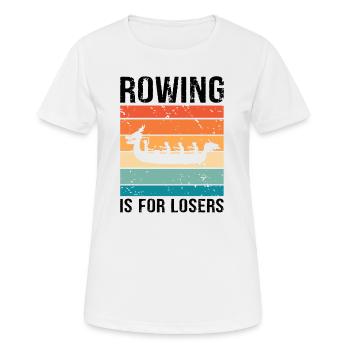 Festival chinois de course de bateaux-dragons - T-shirt respirant Femme - blanc - Devant - AI Model Female 172 dark (172cm)