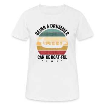 Drachenboot Trainer und Drachenboot - Frauen T-Shirt atmungsaktiv - Weiß - Vorne - AI Model Female 172 dark (172cm)