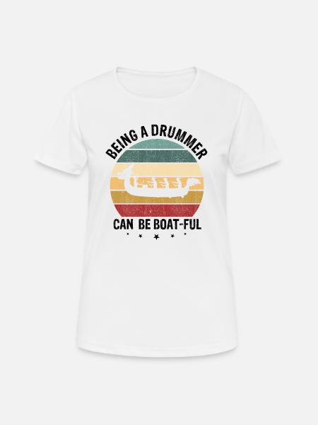 Drachenboot Trainer und Drachenboot - Frauen T-Shirt atmungsaktiv - Weiß
