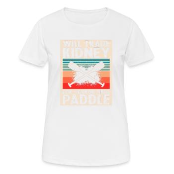 Drachenboot und Drachenboot Crew - Frauen T-Shirt atmungsaktiv - Weiß - Vorne - AI Model Female 172 dark (172cm)