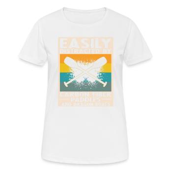 Drachenboot Trainer und Drachenboot - Frauen T-Shirt atmungsaktiv - Weiß - Vorne - AI Model Female 172 dark (172cm)