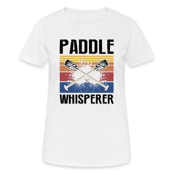 Drachenboot und Drachenboot Crew - Frauen T-Shirt atmungsaktiv - Weiß - Vorne - AI Model Female 172 dark (172cm)