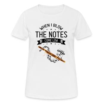 Woodwind instrument and bassoon wind instrument - Women's Breathable T-Shirt - white - Front - AI Model Female 172 dark (172cm)