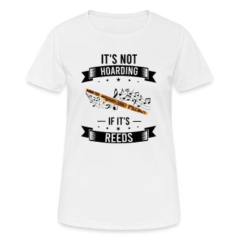 Woodwind instrument and bassoon wind instrument - Women's Breathable T-Shirt - white - Front - AI Model Female 172 dark (172cm)