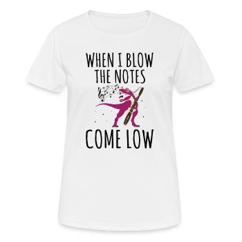 Bassoonist design for woodwind orchestra - Women's Breathable T-Shirt - white - Front - AI Model Female 172 dark (172cm)