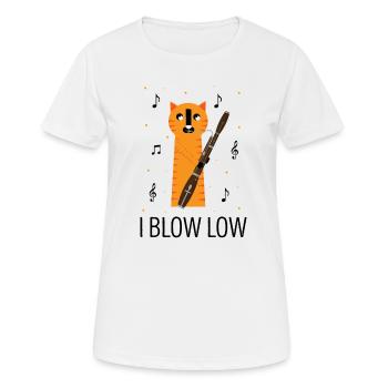 Woodwind instrument and bassoon wind instrument - Women's Breathable T-Shirt - white - Front - AI Model Female 172 dark (172cm)