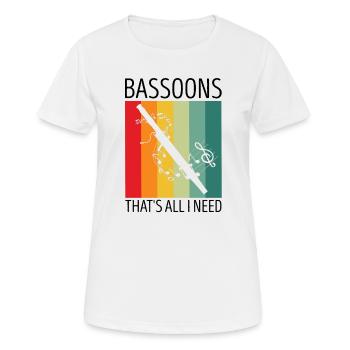Orchestra and woodwind instrument - Women's Breathable T-Shirt - white - Front - AI Model Female 172 dark (172cm)