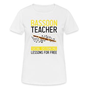 Orchestra and woodwind instrument - Women's Breathable T-Shirt - white - Front - AI Model Female 172 dark (172cm)