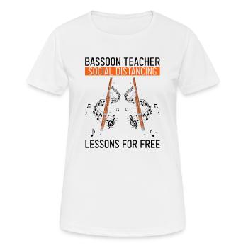 Bassoonist Design for Woodwind Orchestra - Women's Breathable T-Shirt - white - Front - AI Model Female 172 dark (172cm)