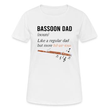 Bassoonist design for woodwind orchestra - Women's Breathable T-Shirt - white - Front - AI Model Female 172 dark (172cm)