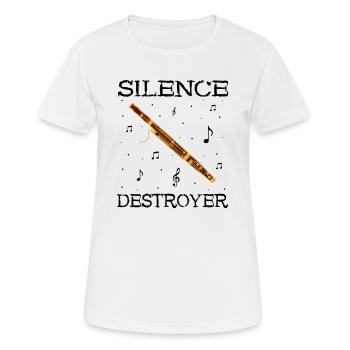 Woodwind instrument and bassoon wind instrument - Women's Breathable T-Shirt - white - Front - AI Model Female 172 dark (172cm)