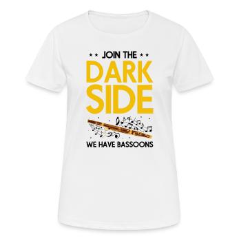 Woodwind instrument and bassoon wind instrument - Women's Breathable T-Shirt - white - Front - AI Model Female 172 dark (172cm)