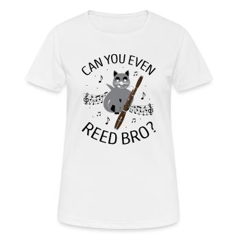 Woodwind instrument and bassoon wind instrument - Women's Breathable T-Shirt - white - Front - AI Model Female 172 dark (172cm)