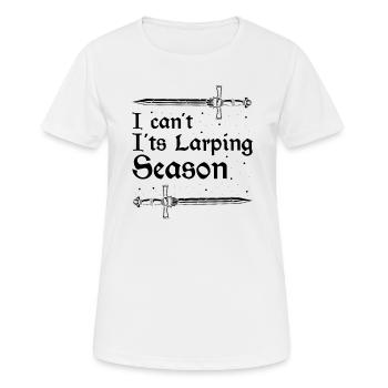 Citation de jeu de rôle pour Larper et Larp - T-shirt respirant Femme - blanc - Devant - AI Model Female 172 dark (172cm)