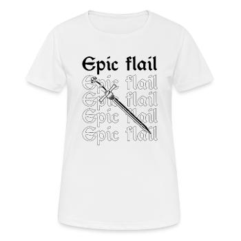 Jeu de rôle en direct pour PNJ et jeu de rôle RPG - T-shirt respirant Femme - blanc - Devant - AI Model Female 172 dark (172cm)