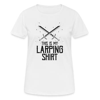 Jeu de rôle en direct pour PNJ et jeu de rôle RPG - T-shirt respirant Femme - blanc - Devant - AI Model Female 172 dark (172cm)