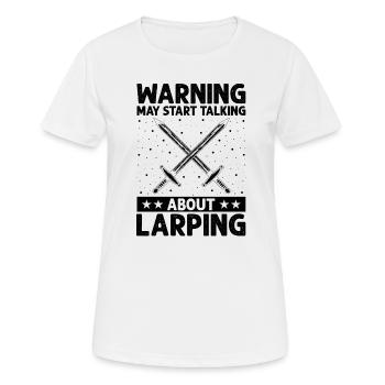 Citation de jeu de rôle pour Larper et Larp - T-shirt respirant Femme - blanc - Devant - AI Model Female 172 dark (172cm)